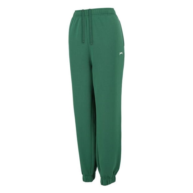 Green - Slazenger - Closed Hem Fleece Pants Womens