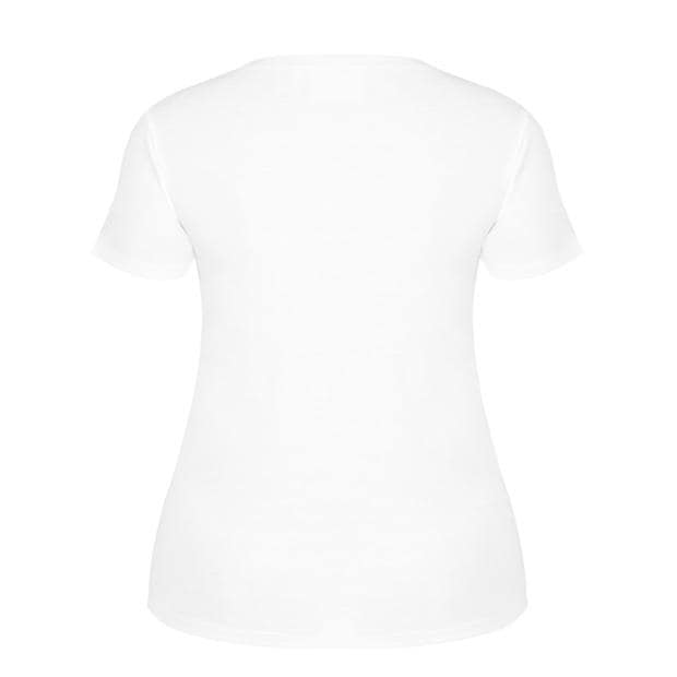 White - Slazenger - V Neck T Shirt Ladies