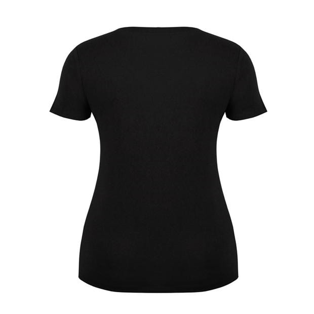 Black - Slazenger - V Neck T Shirt Ladies