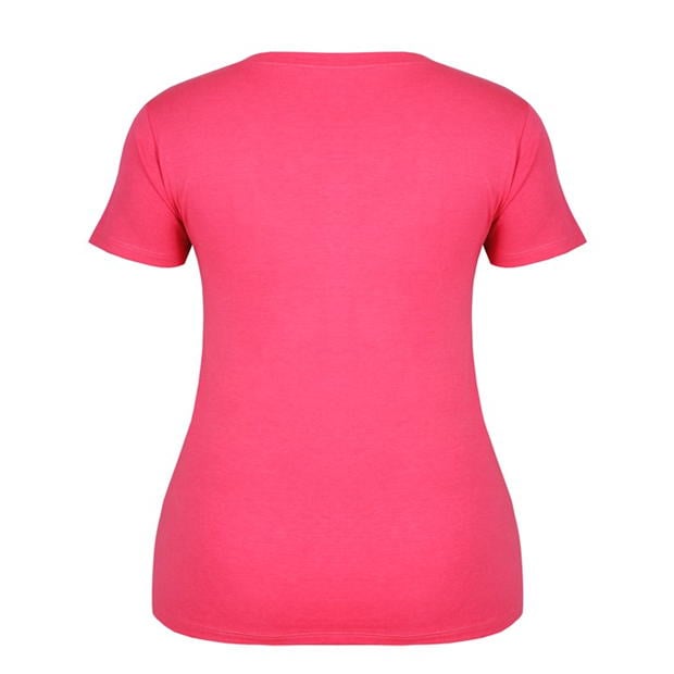 Brt Pink - Slazenger - V Neck T Shirt Ladies