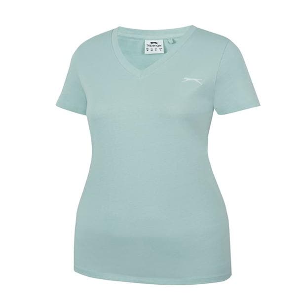 Sage Green - Slazenger - V Neck T Shirt Ladies