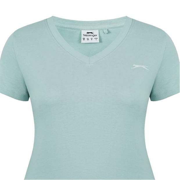 Sage Green - Slazenger - V Neck T Shirt Ladies