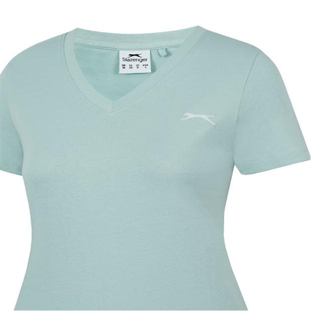 Sage Green - Slazenger - V Neck T Shirt Ladies