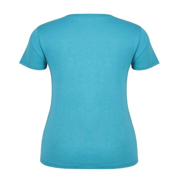 Teal - Slazenger - V Neck T Shirt Ladies