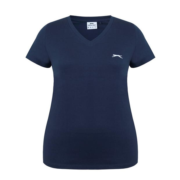 Navy - Slazenger - V Neck T Shirt Ladies