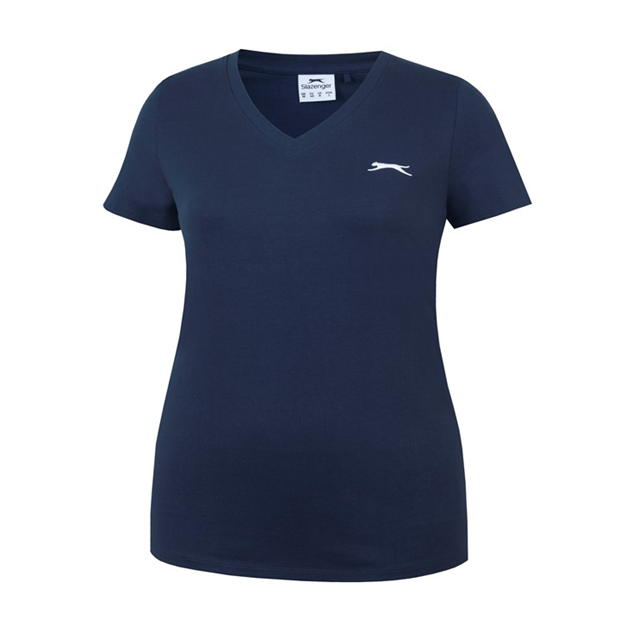 Navy - Slazenger - V Neck T Shirt Ladies