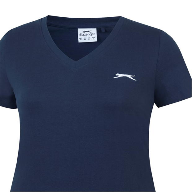 Navy - Slazenger - V Neck T Shirt Ladies