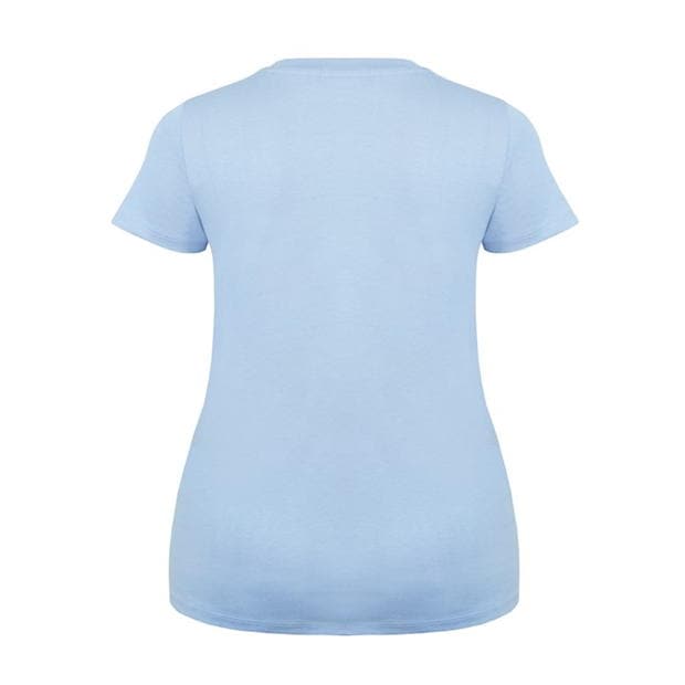 Light Blue - Slazenger - V Neck T Shirt Ladies