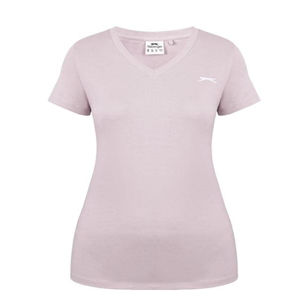 Lilac Snow - Slazenger - V Neck T Shirt Ladies