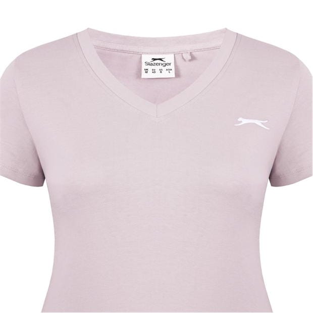 Lilac Snow - Slazenger - V Neck T Shirt Ladies