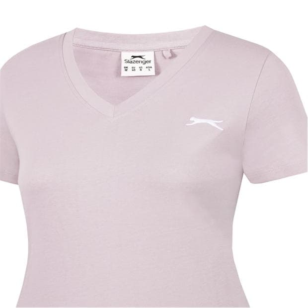 Lilac Snow - Slazenger - V Neck T Shirt Ladies