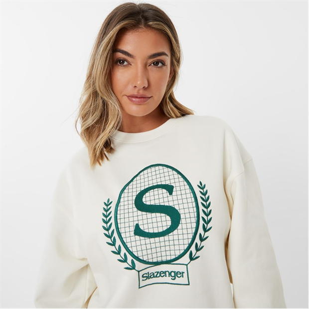 Cream - Slazenger - Sofia Richie Vintage Sweatshirt