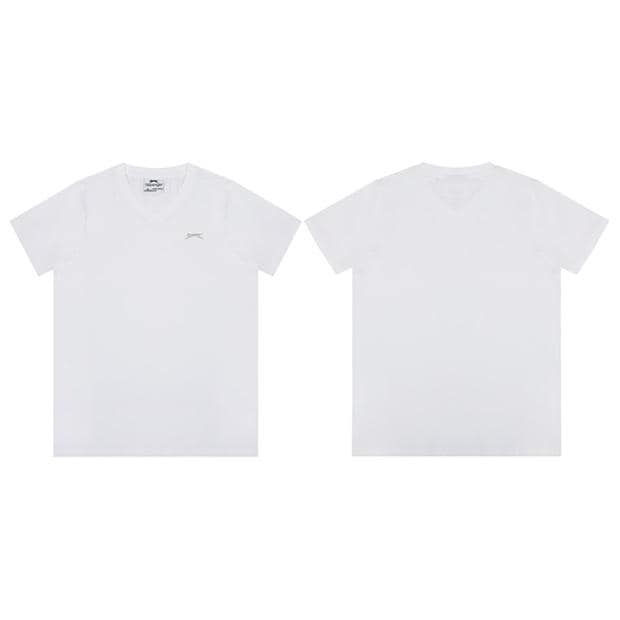 White - Slazenger - V Neck T Shirt Junior Boys