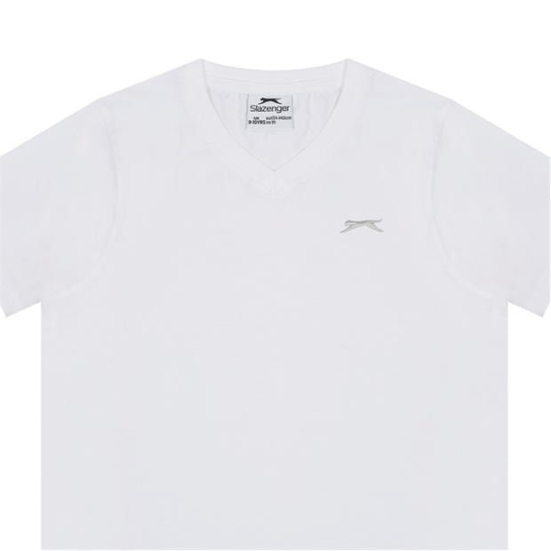 White - Slazenger - V Neck T Shirt Junior Boys