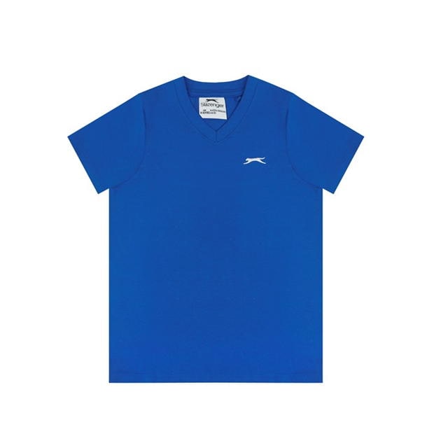 Royal Blue - Slazenger - V Neck T Shirt Junior Boys