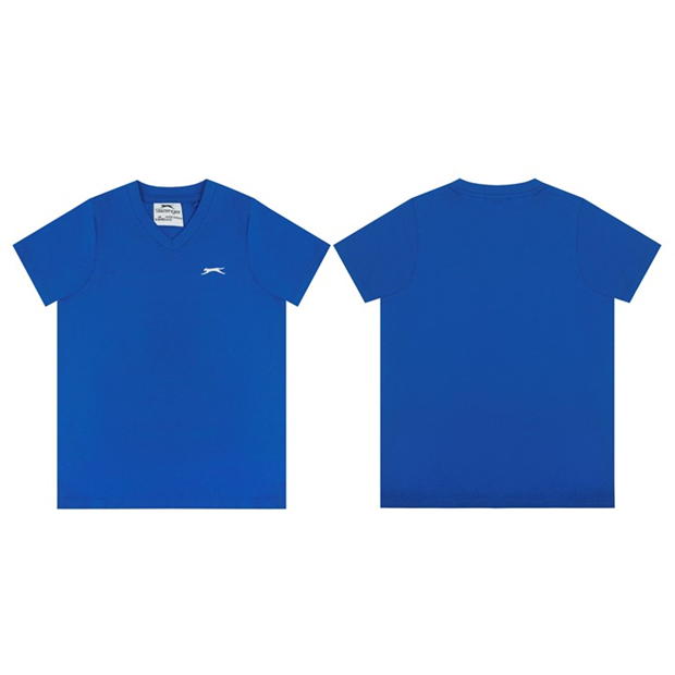 Royal Blue - Slazenger - V Neck T Shirt Junior Boys