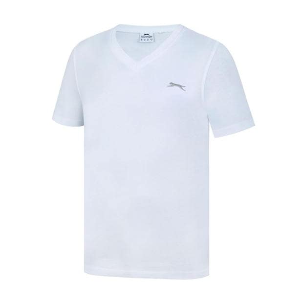 White - Slazenger - V Neck T Shirt Mens