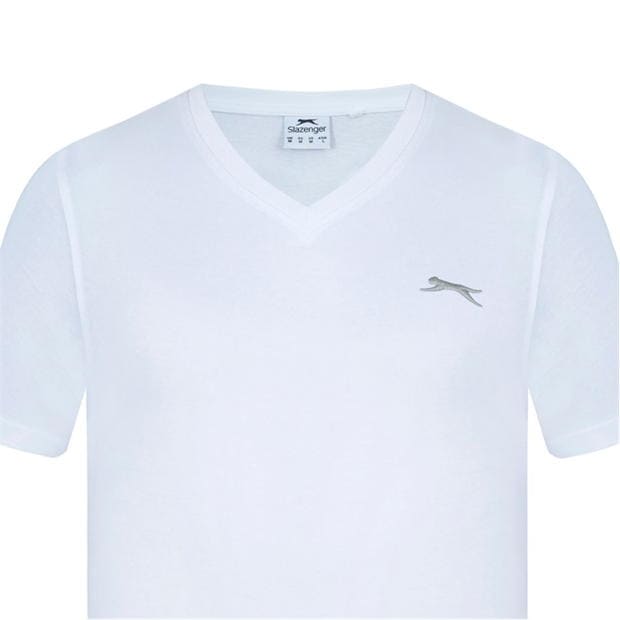 White - Slazenger - V Neck T Shirt Mens