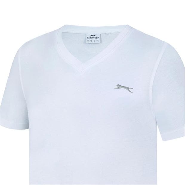 White - Slazenger - V Neck T Shirt Mens