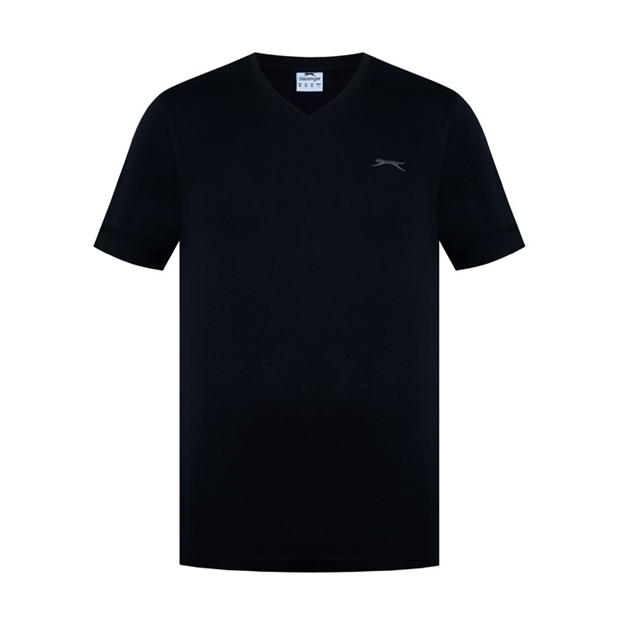 Black - Slazenger - V Neck T Shirt Mens