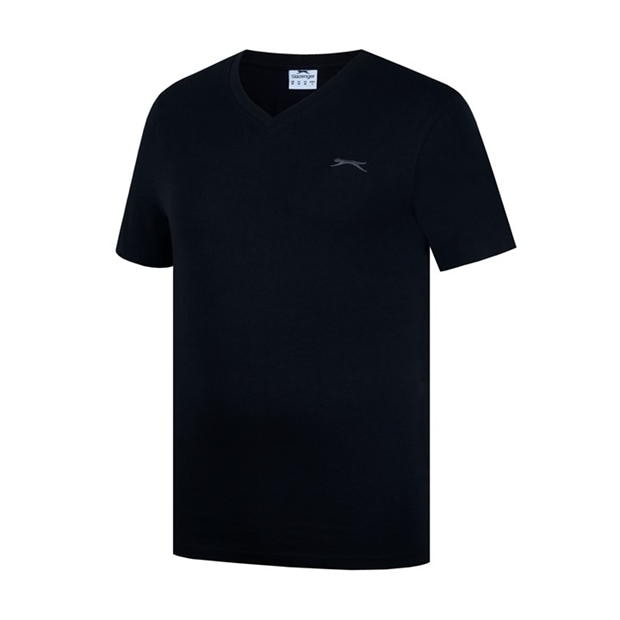 Black - Slazenger - V Neck T Shirt Mens