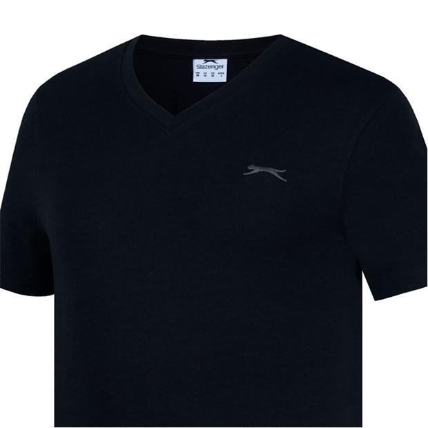 Black - Slazenger - V Neck T Shirt Mens