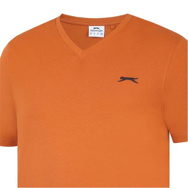 Rust - Slazenger - V Neck T Shirt Mens