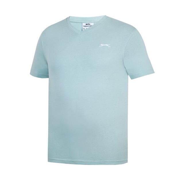 Green - Slazenger - V Neck T Shirt Mens