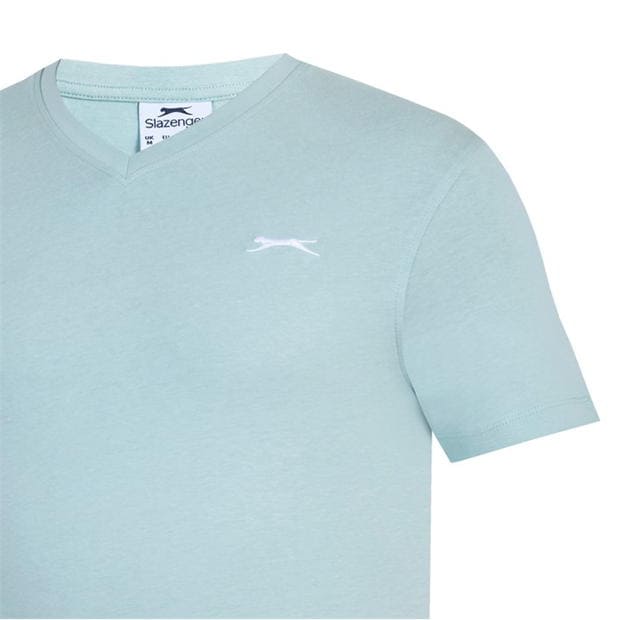 Green - Slazenger - V Neck T Shirt Mens