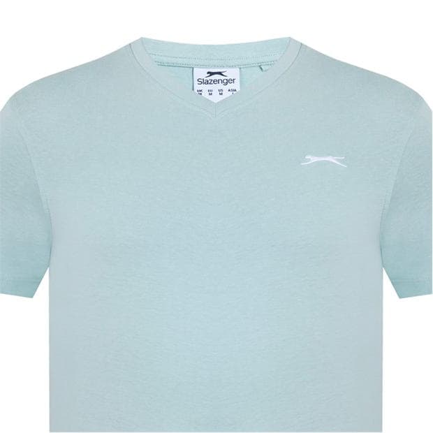 Green - Slazenger - V Neck T Shirt Mens