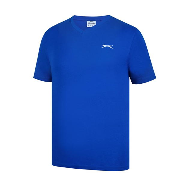 Royal Blue - Slazenger - V Neck T Shirt Mens