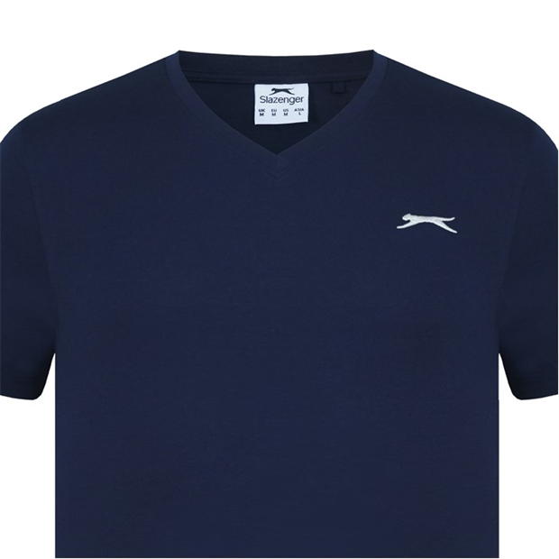 Navy - Slazenger - V Neck T Shirt Mens