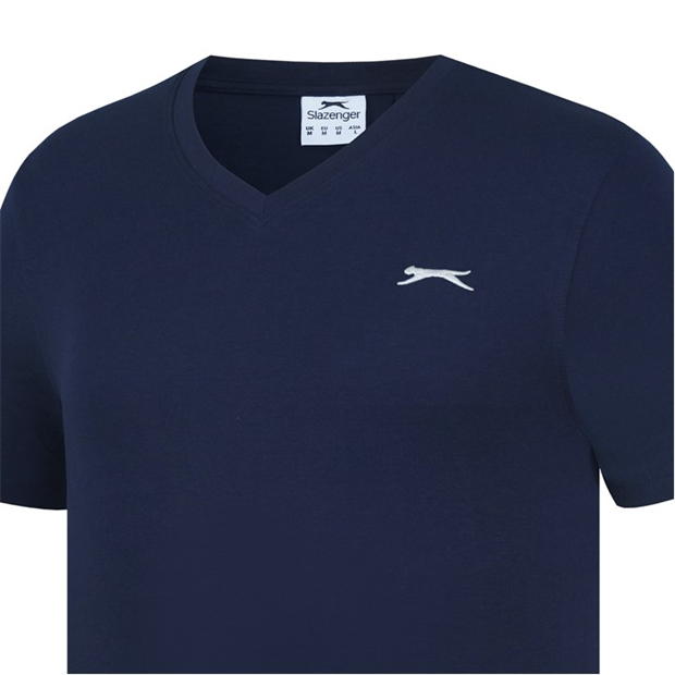 Navy - Slazenger - V Neck T Shirt Mens