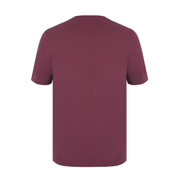 Wine - Slazenger - V Neck T Shirt Mens