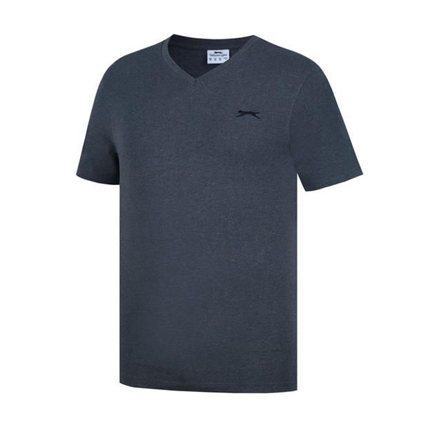 Charcoal Marl - Slazenger - V Neck T Shirt Mens