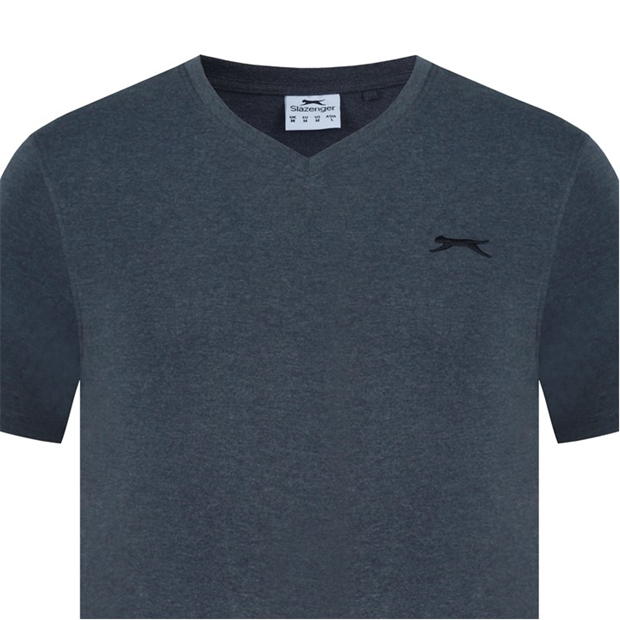 Charcoal Marl - Slazenger - V Neck T Shirt Mens