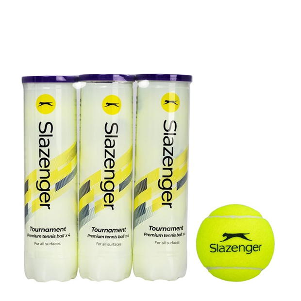 Yellow - Slazenger - Tournament Tri PackTennis Balls