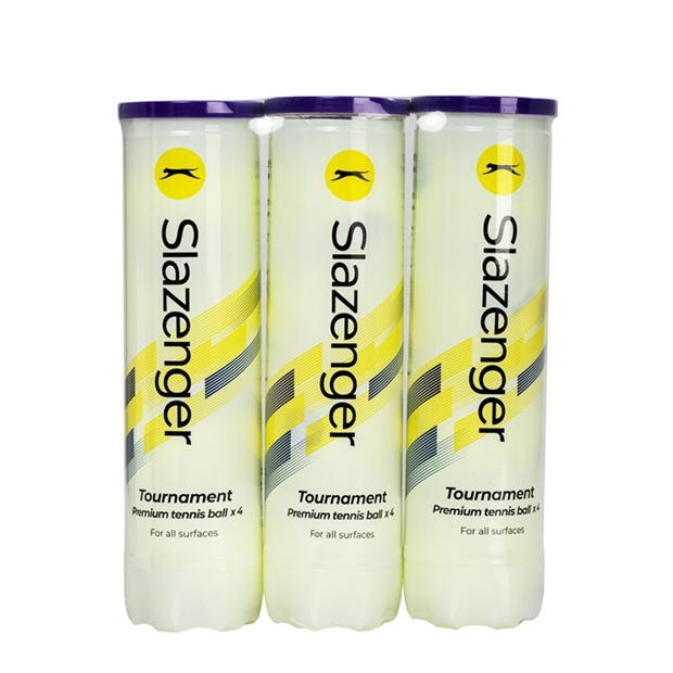 Yellow - Slazenger - Tournament Tri PackTennis Balls