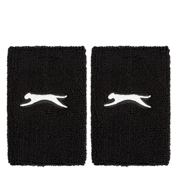 Black - Slazenger - 2 Pack Double Wristbands