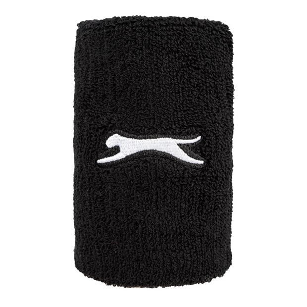 Black - Slazenger - 2 Pack Double Wristbands