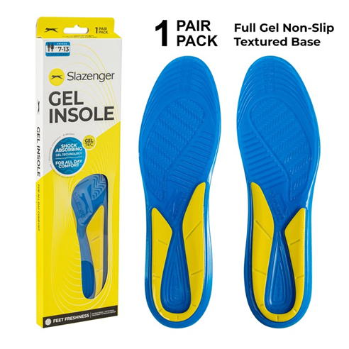 Slazenger - Gel Insoles for Enhanced Arch Support