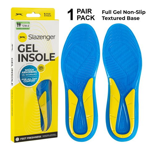 Slazenger - Gel Insoles for Enhanced Arch Support