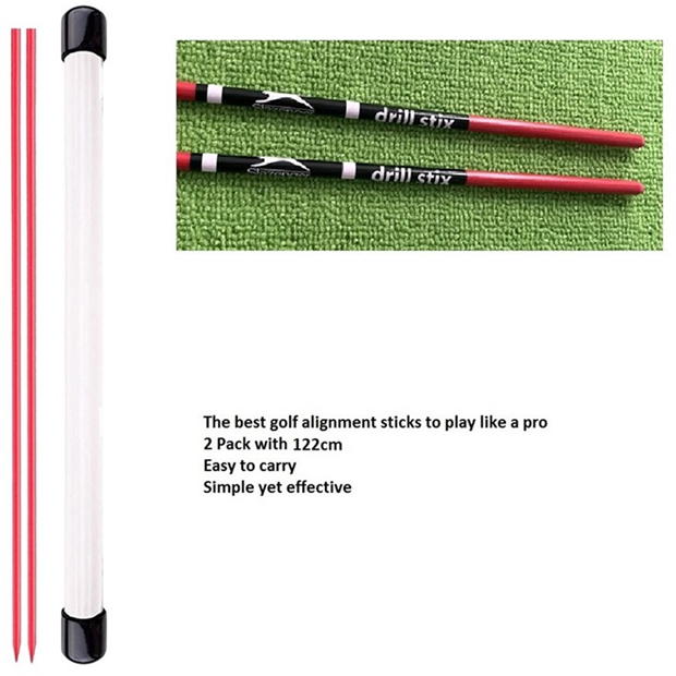 Red - Slazenger - Pro Golf Alignment Sticks