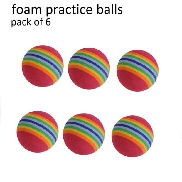 Slazenger - Multicolored Practice Foam Balls Pack of 6