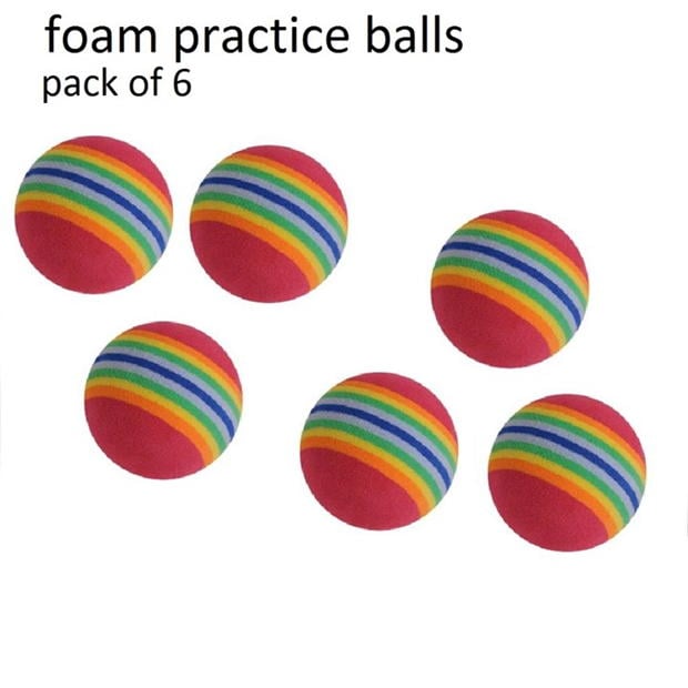 Slazenger - Multicolored Practice Foam Balls Pack of 6