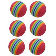 Multicolored Practice Foam Balls Pack of 6