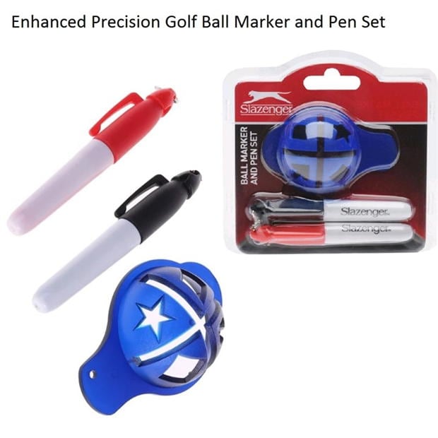 Slazenger - Precision Golf Ball Marker and Pen Set