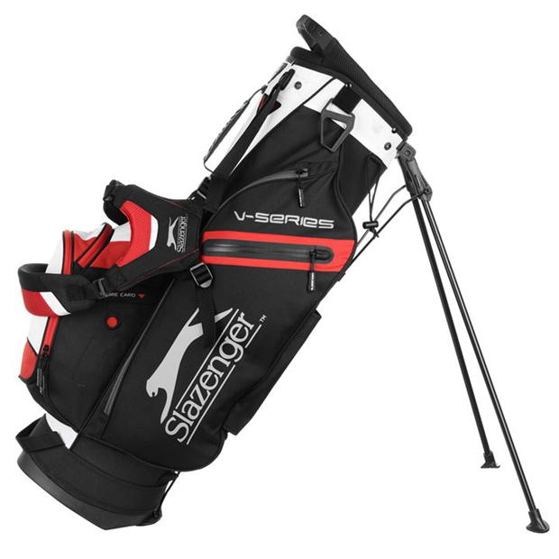 Black/White/Red - Slazenger - V Series Original Golf Stand Bag