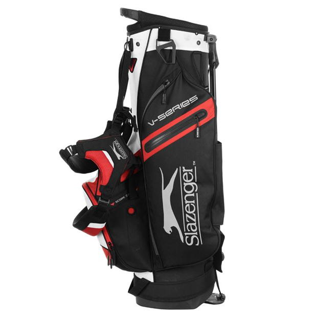 Black/White/Red - Slazenger - V Series Original Golf Stand Bag