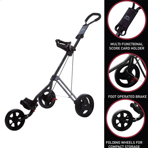 Slazenger - 3 Wheel Golf Trolley